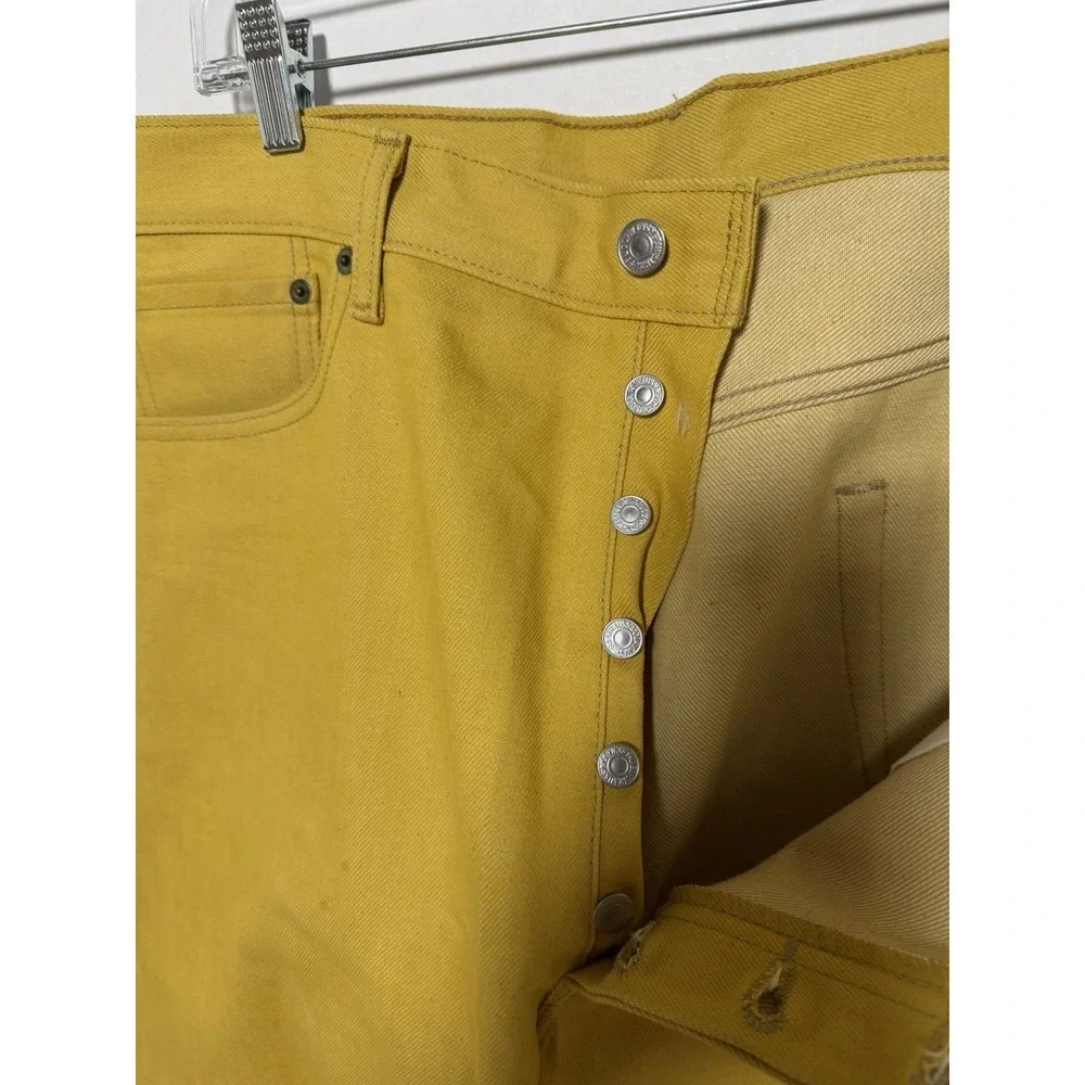 Levi's Men's 501 Original Jeans 005011474 Yellow Size 38x34 153